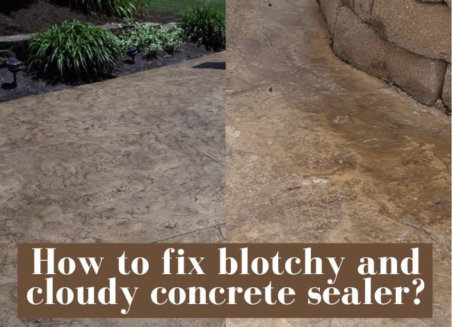 How to fix blotchy and cloudy concrete sealer